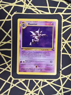 🔥 Haunter 21/62 🔥 Original Non Holo Rare Fossil Set Pokemon Card WOTC TCG 1999 - Image 2