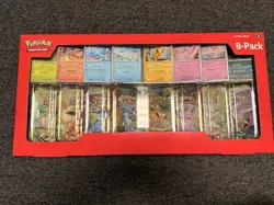Pokemon TCG Prismatic Evolutions Costco 8 Mini-Tin Bundle w/ Promo Cards SEALED - Image 1