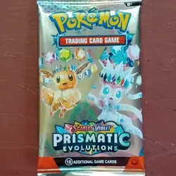 Pokemon TCG Scarlet & Violet Prismatic Evolutions Booster Pack 10 Cards English - Image 1