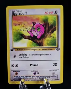 Jigglypuff 54/64 Jungle 1st Edition Regular English 60 HP Common Pokemon TCG - Image 1