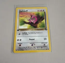 Pokemon TCG Jigglypuff 1st Edition 54/64 Jungle Regular Common - Image 1