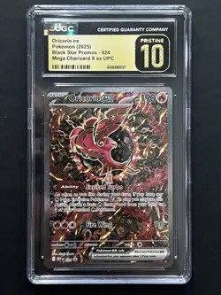Pokemon TCG Oricorio ex 024 ME Mega Evolution Promo Holo English 2025 CGC 10 - Image 1