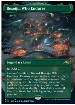 MTG - Boseiju, Who Endures - Borderless [Kamigawa: Neon Dynasty] NM - Image 1