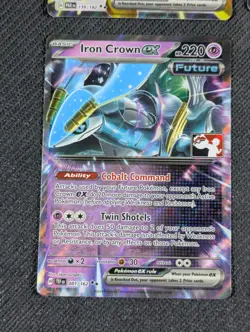 Lot of 4 Pokemon Prize Pack Stamped Cards Gholdengo Iron Hands Iron Crown - Image 4