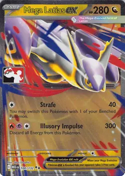Mega Latias ex 100/132 Holo Double Rare Prize Pack Series Cards Pokemon NM - Image 1