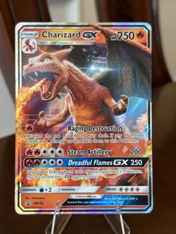 Charizard GX SM195 - Sun & Moon Black Star Promo Holo Pokemon Card TCG NM - Image 1