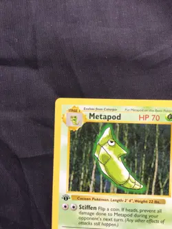 Pokemon Cards: Base Set 1st Edition Common: Metapod 54/102 - Image 2