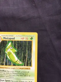 Pokemon Cards: Base Set 1st Edition Common: Metapod 54/102 - Image 3