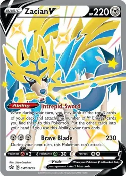 Zacian V (Shiny) Holo Promo SWSH: Sword & Shield Promo Cards SWSH292 NM - Image 1