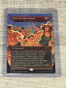 Panic on Amity Island - Descent into Avernus (Rainbow Foil) Secret Lair Jaws SLD - Image 1
