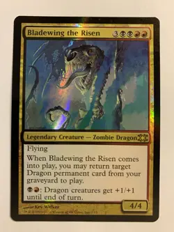 1X SP/MP MTG Magic The Gathering Bladewing the Risen From the Vault Dragons Foil - Image 1