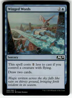 WINGED WORDS #80 MTG CORE SET 2020 FOIL - Image 1