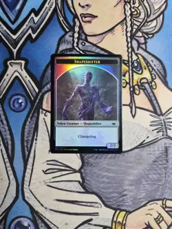 1x Shapeshifter (2,2,Changeling) Token FOIL - LP MH1 MTG Magic - Image 1