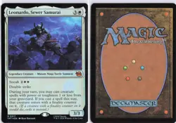Leonardo, Sewer Samurai 0017 Teenage Mutant Ninja Turtles Magic MTG Foil NM - Image 3