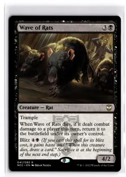Wave of Rats 41 Rare Commander: Streets of New Capenna Magic: The Gathering NM - Image 1