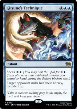 Kitsune's Technique 0042 Teenage Mutant Ninja Turtles Magic: The Gathering NM - Image 1