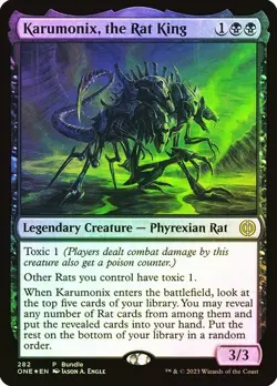Foil Karumonix, the Rat King (Promo) [All Will Be One] MTG - Image 1