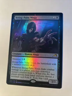 Biting-Palm Ninja FOIL -Kamigawa: Neon Dynasty- MTG (NM/M) Pack Fresh - Image 1