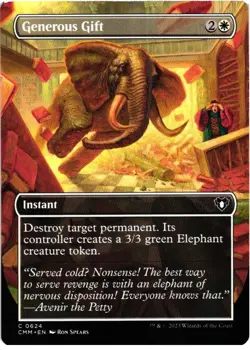 Generous Gift (Borderless) 624 C Commander Masters NM MTG - Image 1