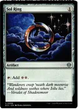 Sol Ring (0058) 58 UC Commander: Lorwyn Eclipsed NM MTG - Image 1