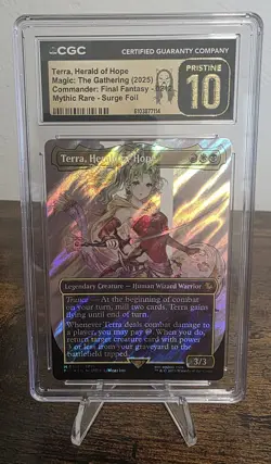 💎 CGC Pristine 10 TERRA HERALD OF HOPE BORDERLESS SURGE FOIL 💎 - Image 1