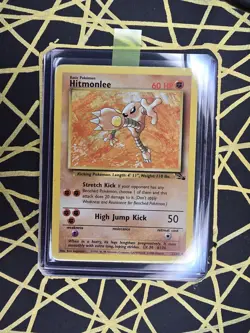 🔥 Hitmonlee 22/62 🔥 Original Non Holo Rare Fossil Set Pokemon Card WOTC 1999 - Image 1