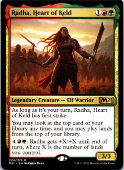 Radha, Heart of Keld (224) - Normal - Core Set 2021 (M21) - NM - Image 1