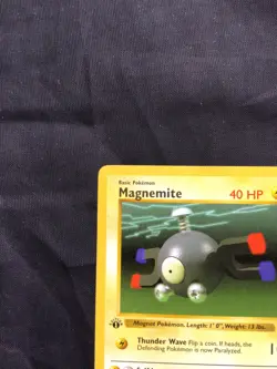 Pokemon Cards: Base Set 1st Edition Common: Magnemite 53/102 - Image 2