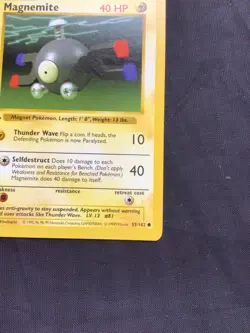 Pokemon Cards: Base Set 1st Edition Common: Magnemite 53/102 - Image 4