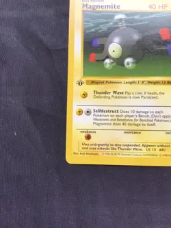 Pokemon Cards: Base Set 1st Edition Common: Magnemite 53/102 - Image 5