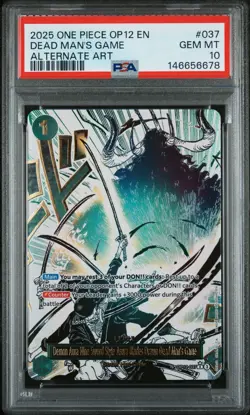 2025 One Piece Legacy Of The Master Dead Man's Game Alternate Art PSA 10 #037 - Image 1