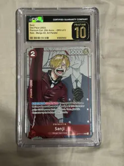 One Piece 2023 Sanji OP01-013 Premium Collection 25th Edition Manga Alt Pristine - Image 1