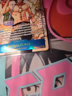 2025 One Piece Portgas D. Ace | OP13-119 Alt Art SEC NM Foil - Image 2