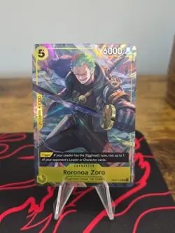 One Piece Roronoa Zoro Illustration textured Promo OP07-113 UC - Image 1