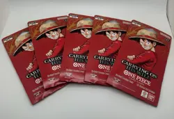 One Piece single Blister pack lot 5 : Carrying On His Will OP-13 Factory Sealed - Image 1