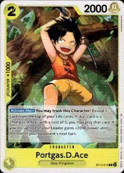 Ultra Deck: The Three Brothers #ST13-010 Portgas.D.Ace (010) - Image 1