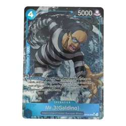 One Piece OP16-056 Mr. 3 Galdino AA Alt Art SR The Time of Battle EN NM - Image 1