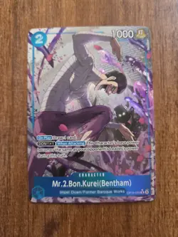 Bandai Mr.2.Bon.Kurei(Bentham) OP16-055 SR Alt Art Foil One Piece ENG - Image 1