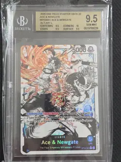 BGS 9.5 Ace & Newgate ST22-001* Alt Art One Piece from Starter Deck 9.5x3 10x1 - Image 1