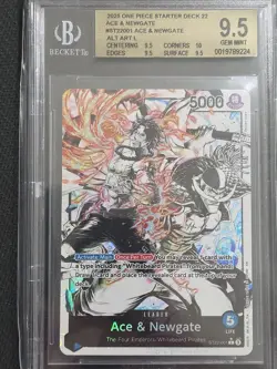 BGS 9.5 Ace & Newgate ST22-001* Alt Art One Piece from Starter Deck 9.5x3 10x1 - Image 5