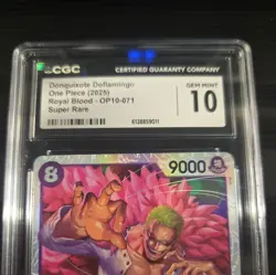 One Piece Donquixote Doflamingo OP10-071 Royal Blood Super Rare Foil PSA 10 9000 - Image 3