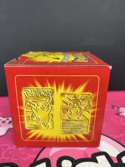 Pokemon Burger King Pikachu 23K Gold Plated Trading Card Poke Ball Box | G20 - Image 4