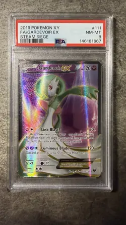 Pokemon Gardevoir EX TCG Steam Siege Holo Full Art Ultra Rare Card Psa 8 - Image 1