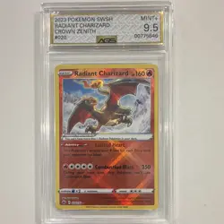 Pokemon TCG Radiant Charizard Holo 020/159 Crown Zenith AGS 9.5 EN - Image 1