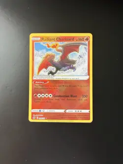 Pokemon TCG Radiant Charizard Crown Zenith Holo Card 020/159 NM - Image 1