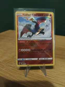 Pokemon TCG Radiant Charizard Crown Zenith Holo Card 020/159 Rare NM Condition - Image 1