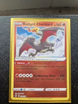 Pokemon TCG Radiant Charizard Crown Zenith Holo Card 020/159 - Image 1