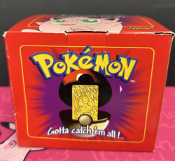Pokemon Burger King Jigglypuff 23K Gold Plated Trading Card Poke Ball Box | G20 - Image 1