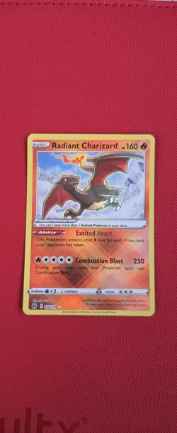 Pokemon TCG Crown Zenith Radiant Charizard Card 020/159 - Image 1
