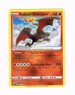 Radiant Charizard 020/159 NM - Crown Zenith Pokemon TCG - Image 1